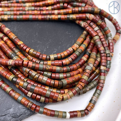 Яшма Пикассо диски 4х2 мм