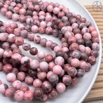 Яшма розовая №2 8 мм