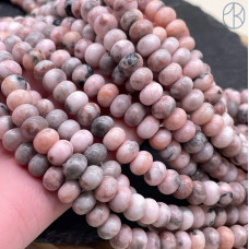 Яшма розовая рондель 8х5 мм