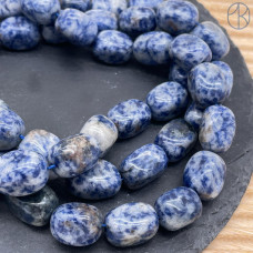 Яшма синяя пятнистая галтовка ~ 14-18 мм Яшма синяя пятнистая галтовка ~ 14-18 мм