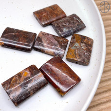 Яшма Ситцевая прямоугольник 29х22 мм штучно