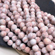 Яшма зебра красная матовая 10 мм