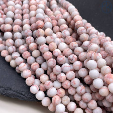 Яшма зебра красная матовая 6 мм Яшма зебра красная матовая 6 мм