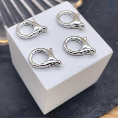 Замок, цвет серебро 16 мм