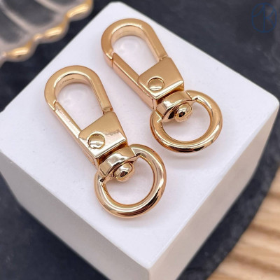 Замок карабин, цвет золото 10х31 