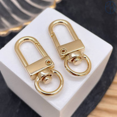 Замок карабин, цвет золото 12х32 мм 