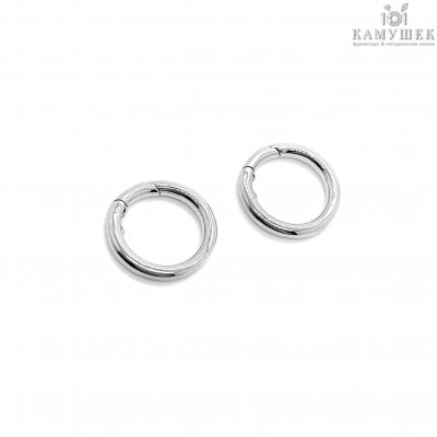 Замок карабин люкс, цвет серебро 18 мм