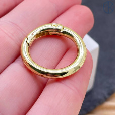 Замок карабин люкс, цвет золото 25 мм