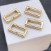 Замок карабин прямоугольник, цвет золото 15х4  