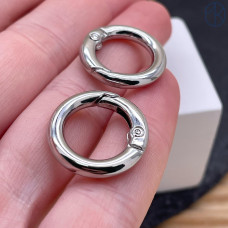 Замок кольцо, цвет серебро 20х4 мм