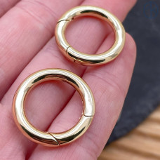Замок кольцо карабин цвет золото 22 мм