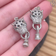 Замок коннектор пантера, цвет серебро 20 мм 