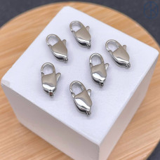 Замок лобстер сталь цвет серебро 12 мм Замок лобстер сталь цвет серебро 12 мм