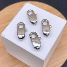 Замок лобстер сталь цвет серебро 16 мм 