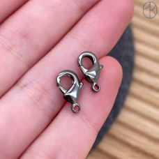 Замок люкс, цвет черный 12 мм