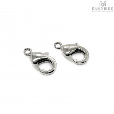 Замок люкс, цвет серебро 12 мм