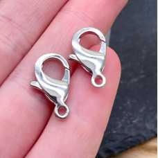 Замок люкс, цвет серебро 18 мм