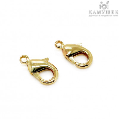 Замок люкс, цвет золото 15 мм 