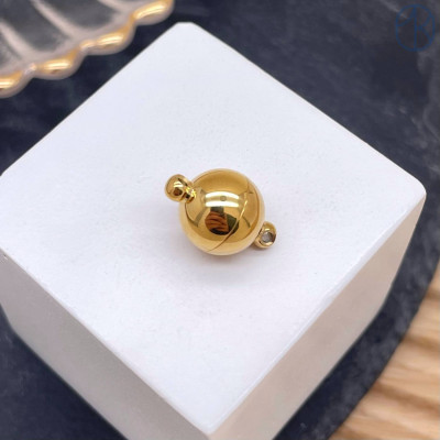 Замок магнитный, цвет золото 10 мм 