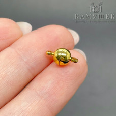 Замок магнитный, цвет золото 10 мм