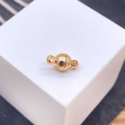 Замок магнитный люкс, цвет золото 11 мм