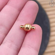 Замок магнитный люкс, цвет золото 11 мм