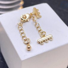 Замок на 3 ряда, цвет золото 10 мм