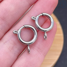 Замок шпрингель цвет серебро 12 мм