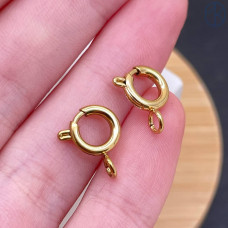Замок шпрингель цвет золото 14К 8 мм
