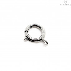 Замок шпрингель люкс, цвет серебро 12 мм