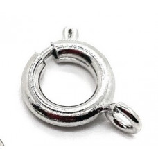 Замок шпрингель люкс, цвет серебро 7 мм