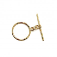 Замок тогл, цвет золото 20 мм