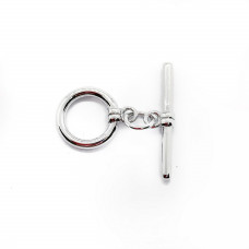 Замок тогл люкс, цвет серебро 10 мм