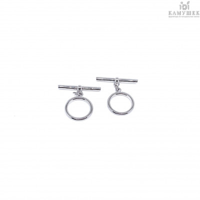 Замок тогл люкс, цвет серебро 14 мм