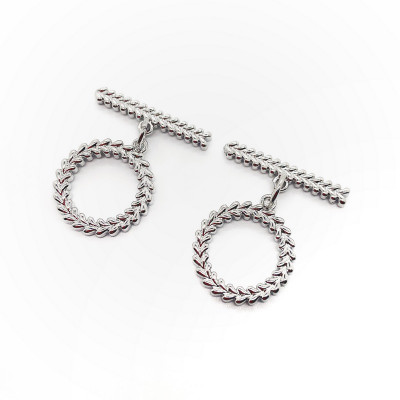 Замок тогл люкс, цвет серебро 15 мм