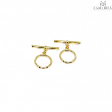 Замок тогл люкс, цвет золото 14 мм