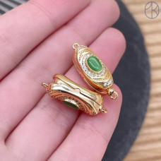 Замок защелка, цвет золото 19 мм