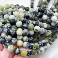 Жадеит виноградный матовый 8 мм