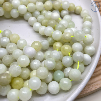 Жадеит желто-зеленый 10 мм