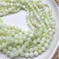 Жадеит желто-зеленый 6 мм