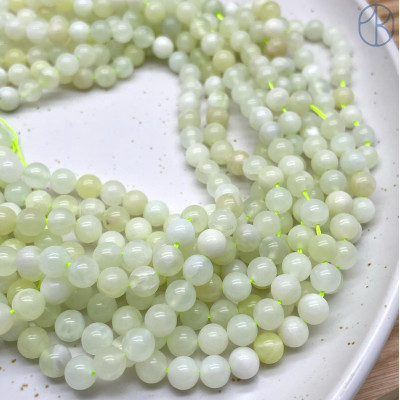 Жадеит желто-зеленый 6 мм