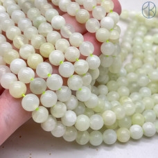 Жадеит желто-зеленый 6 мм