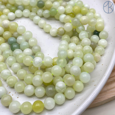 Жадеит желто-зеленый 8 мм