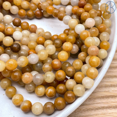 Жадеит желтый 8 мм