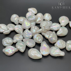 Жемчуг Барокко Капля белый штучно ~ (14-18)х(12-13) мм