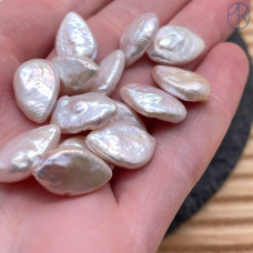 Жемчуг Барокко капля крупный белый штучно ~ 16-18 мм 