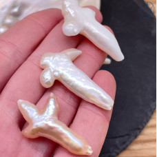 Жемчуг Барокко Крест ~ 30-38 мм штучно