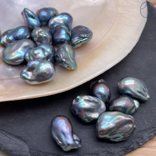 Жемчуг Барокко крупный черный хамелеон ~ 20-25 мм штучно