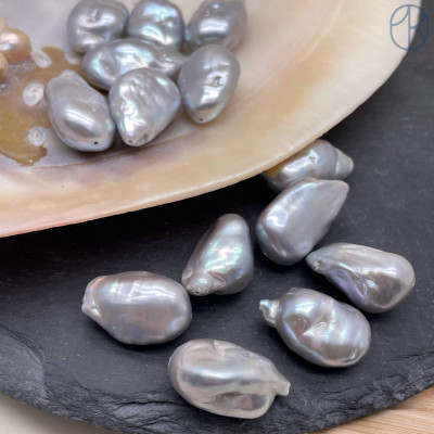 Жемчуг Барокко крупный серый ~ 21-24 мм