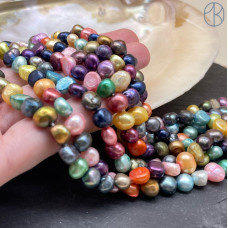 Жемчуг фриформ цветной микс 7-8 мм 
